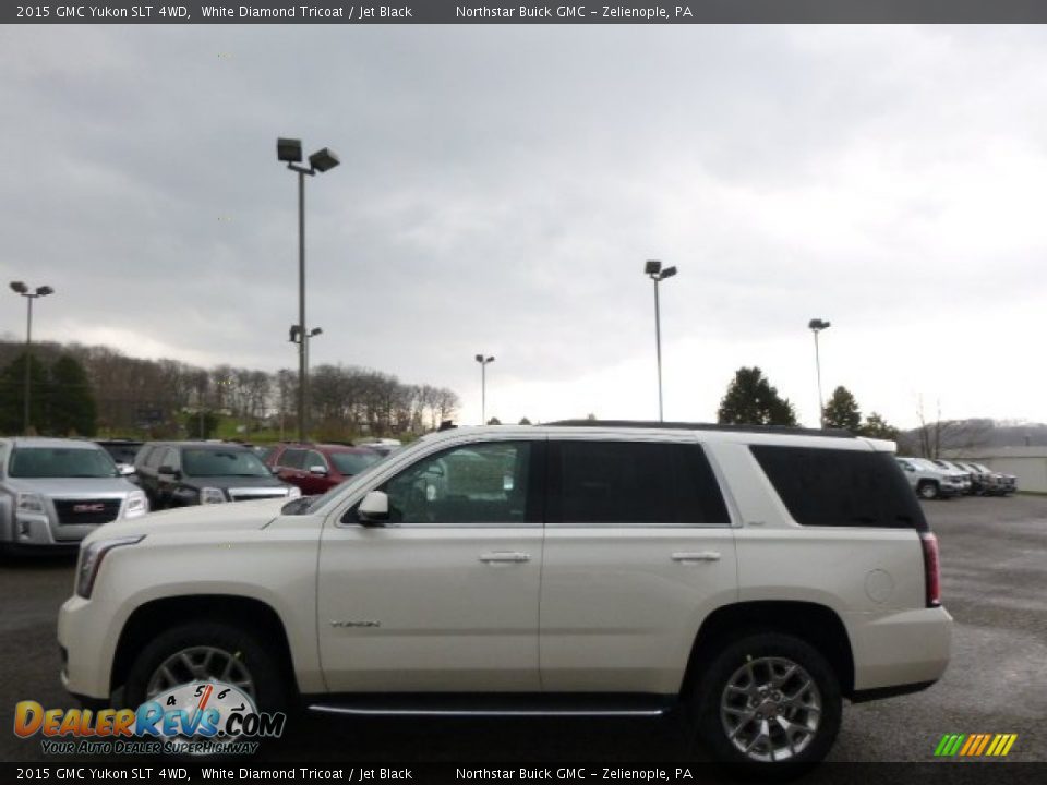 2015 GMC Yukon SLT 4WD White Diamond Tricoat / Jet Black Photo #8