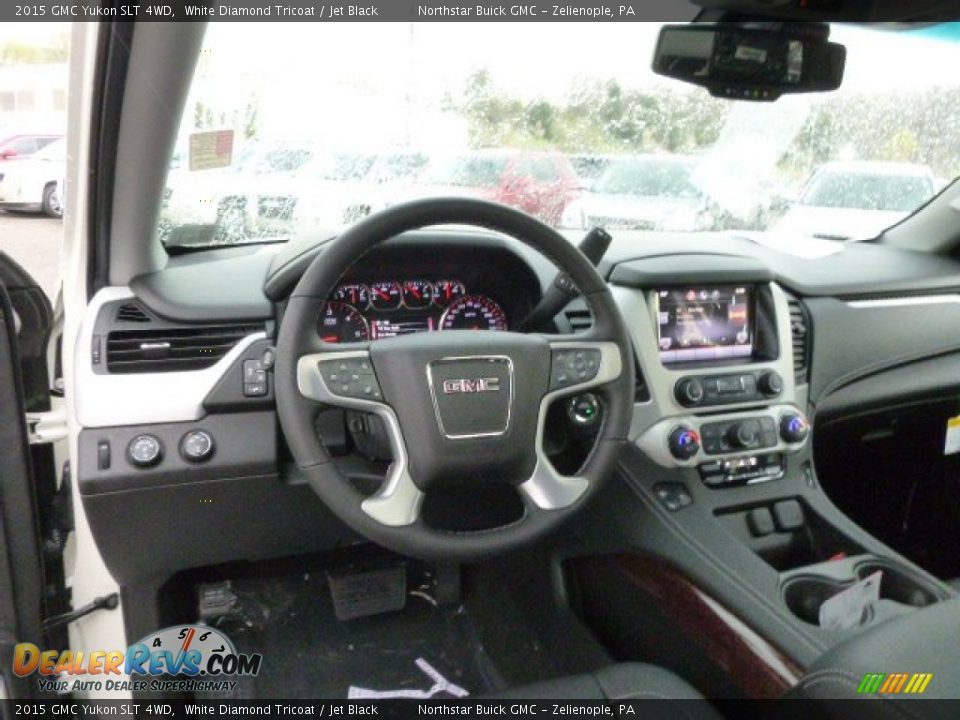 2015 GMC Yukon SLT 4WD White Diamond Tricoat / Jet Black Photo #13