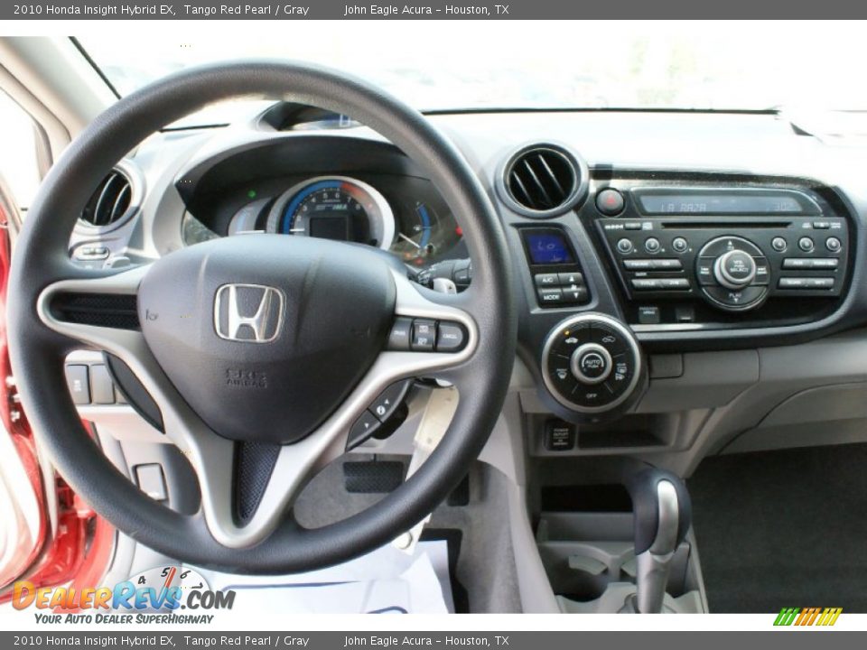2010 Honda Insight Hybrid EX Tango Red Pearl / Gray Photo #21