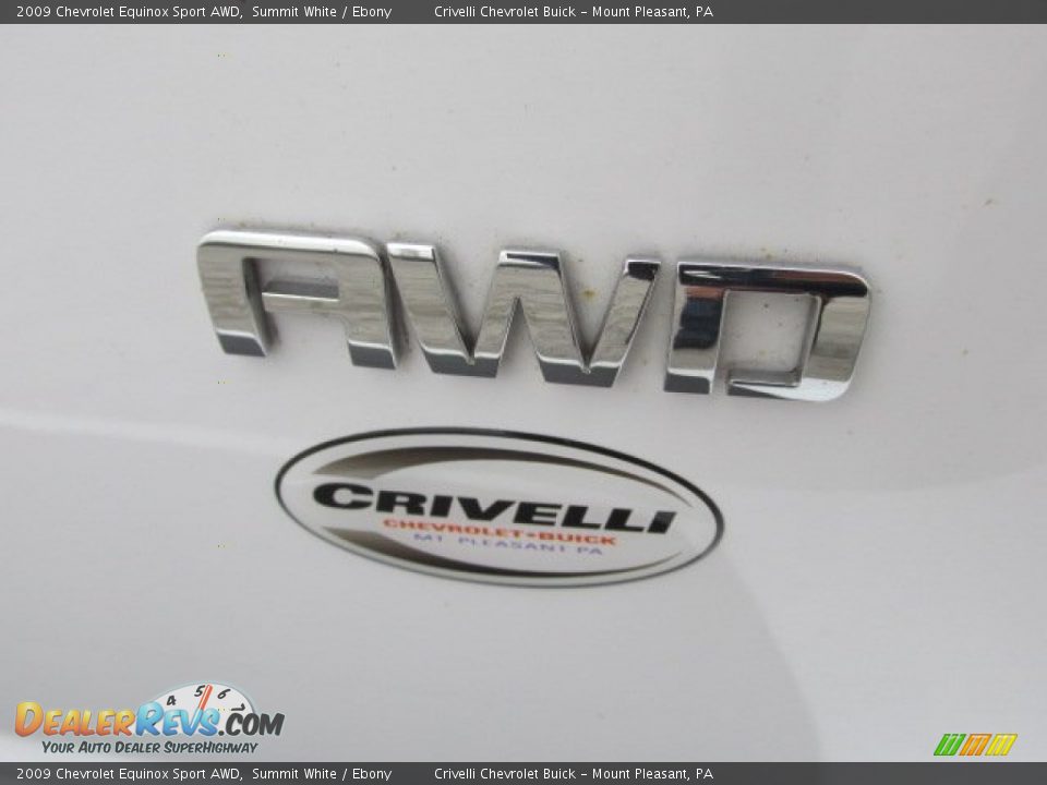2009 Chevrolet Equinox Sport AWD Summit White / Ebony Photo #7