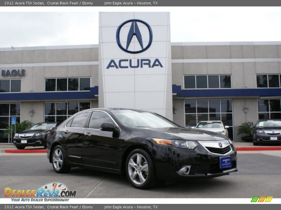 2012 Acura TSX Sedan Crystal Black Pearl / Ebony Photo #1