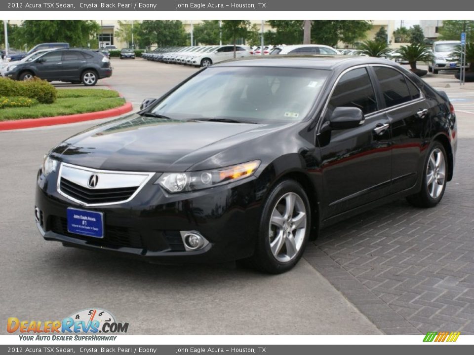 2012 Acura TSX Sedan Crystal Black Pearl / Ebony Photo #2