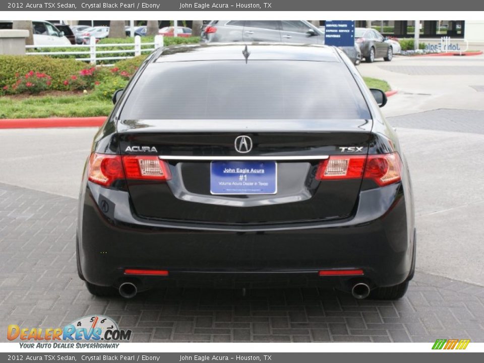 2012 Acura TSX Sedan Crystal Black Pearl / Ebony Photo #4