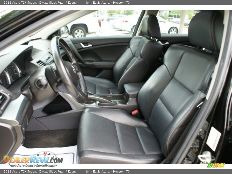 2012 Acura TSX Sedan Crystal Black Pearl / Ebony Photo #11