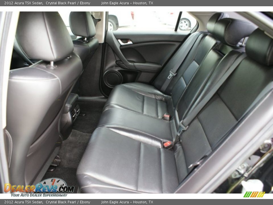 2012 Acura TSX Sedan Crystal Black Pearl / Ebony Photo #14