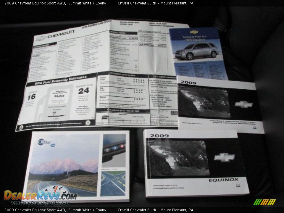 2009 Chevrolet Equinox Sport AWD Summit White / Ebony Photo #32