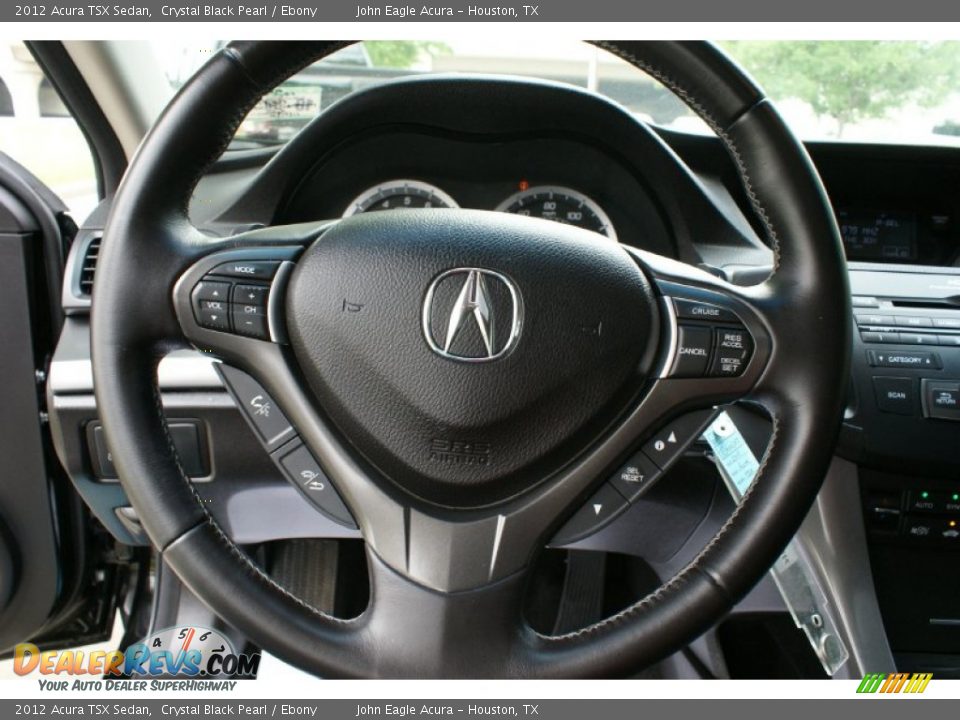 2012 Acura TSX Sedan Crystal Black Pearl / Ebony Photo #23