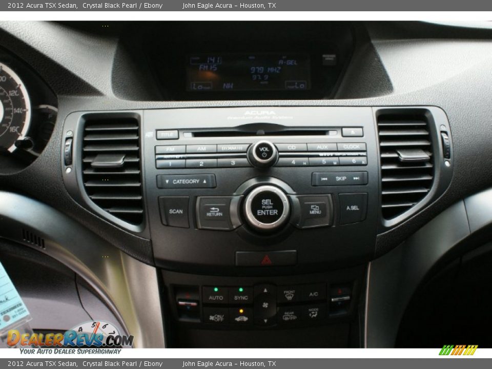 2012 Acura TSX Sedan Crystal Black Pearl / Ebony Photo #24