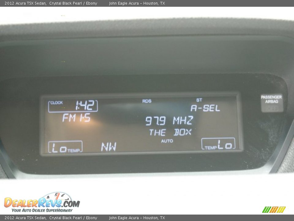 2012 Acura TSX Sedan Crystal Black Pearl / Ebony Photo #25