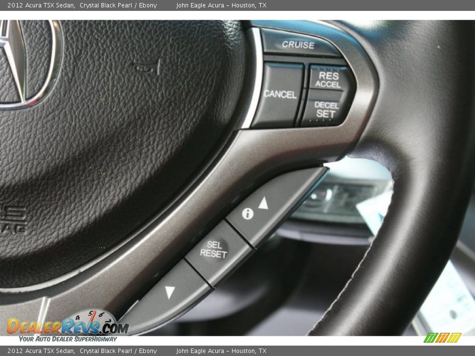 2012 Acura TSX Sedan Crystal Black Pearl / Ebony Photo #30