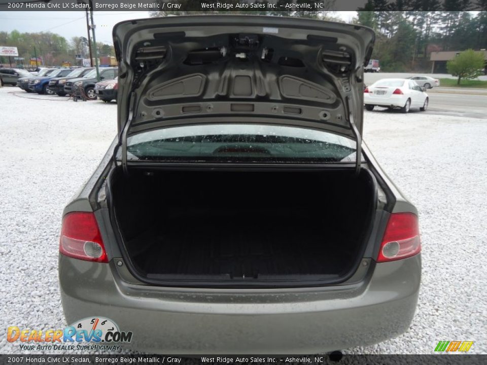 2007 Honda Civic LX Sedan Borrego Beige Metallic / Gray Photo #21