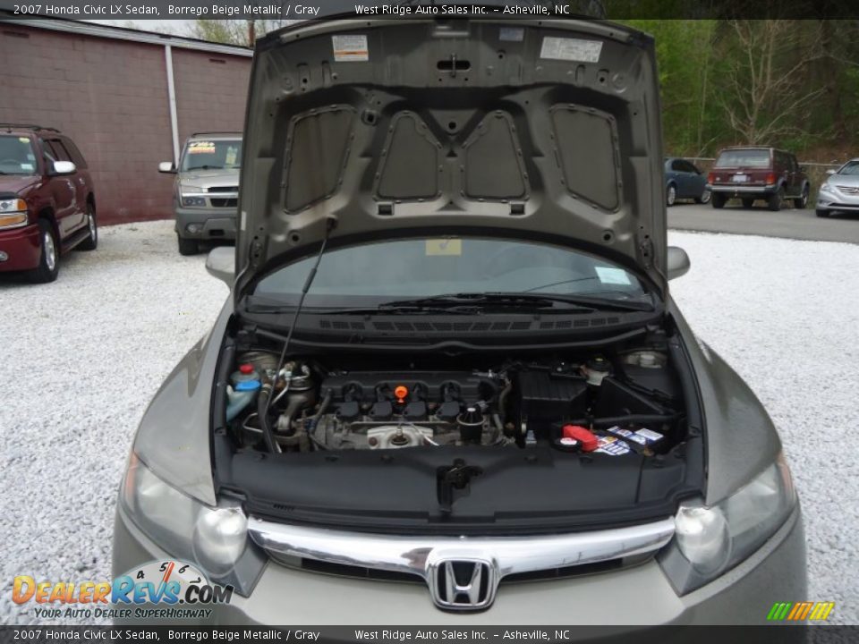 2007 Honda Civic LX Sedan Borrego Beige Metallic / Gray Photo #32