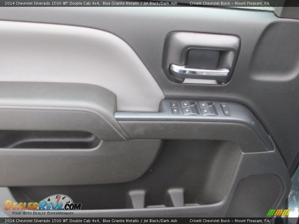2014 Chevrolet Silverado 1500 WT Double Cab 4x4 Blue Granite Metallic / Jet Black/Dark Ash Photo #9