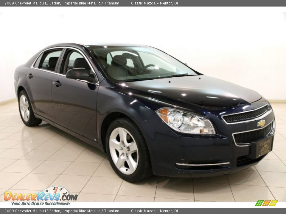 2009 Chevrolet Malibu LS Sedan Imperial Blue Metallic / Titanium Photo #1
