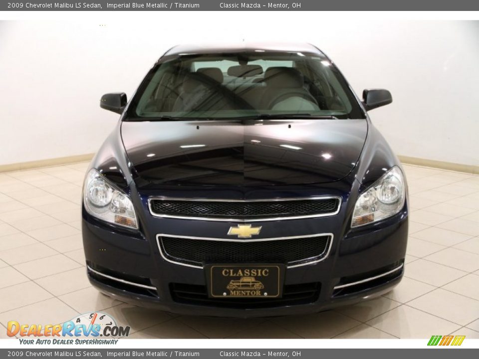 2009 Chevrolet Malibu LS Sedan Imperial Blue Metallic / Titanium Photo #2