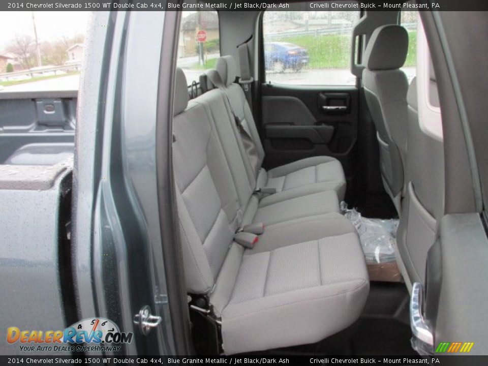 2014 Chevrolet Silverado 1500 WT Double Cab 4x4 Blue Granite Metallic / Jet Black/Dark Ash Photo #14