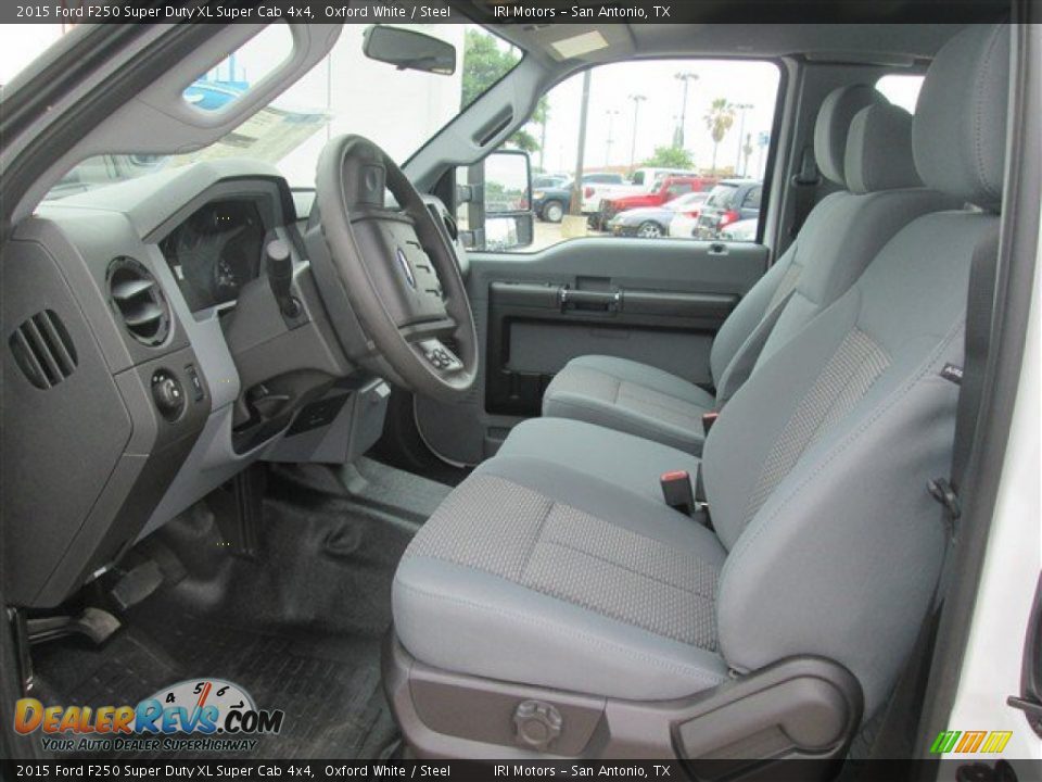 Steel Interior - 2015 Ford F250 Super Duty XL Super Cab 4x4 Photo #10