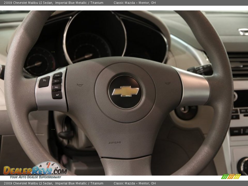 2009 Chevrolet Malibu LS Sedan Imperial Blue Metallic / Titanium Photo #9