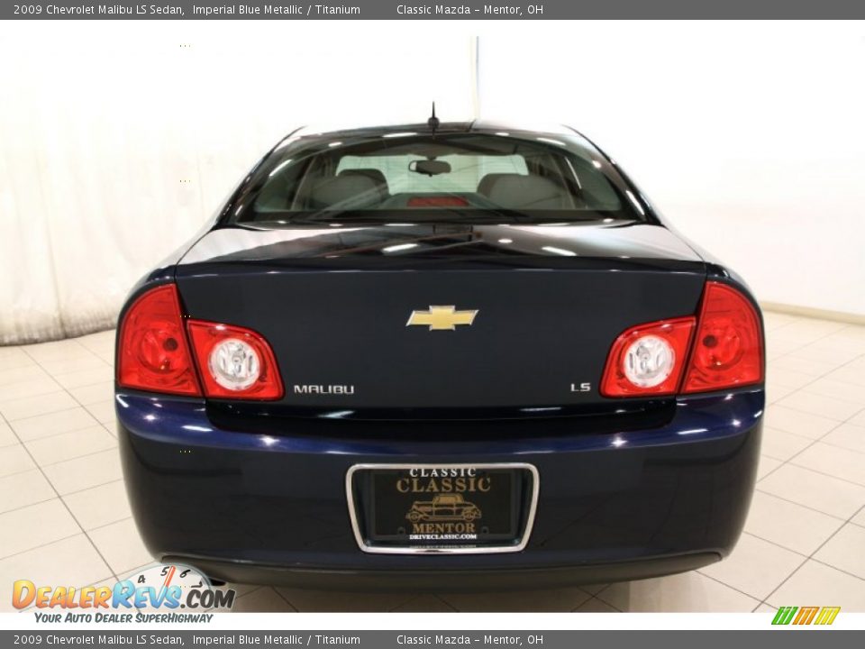 2009 Chevrolet Malibu LS Sedan Imperial Blue Metallic / Titanium Photo #22