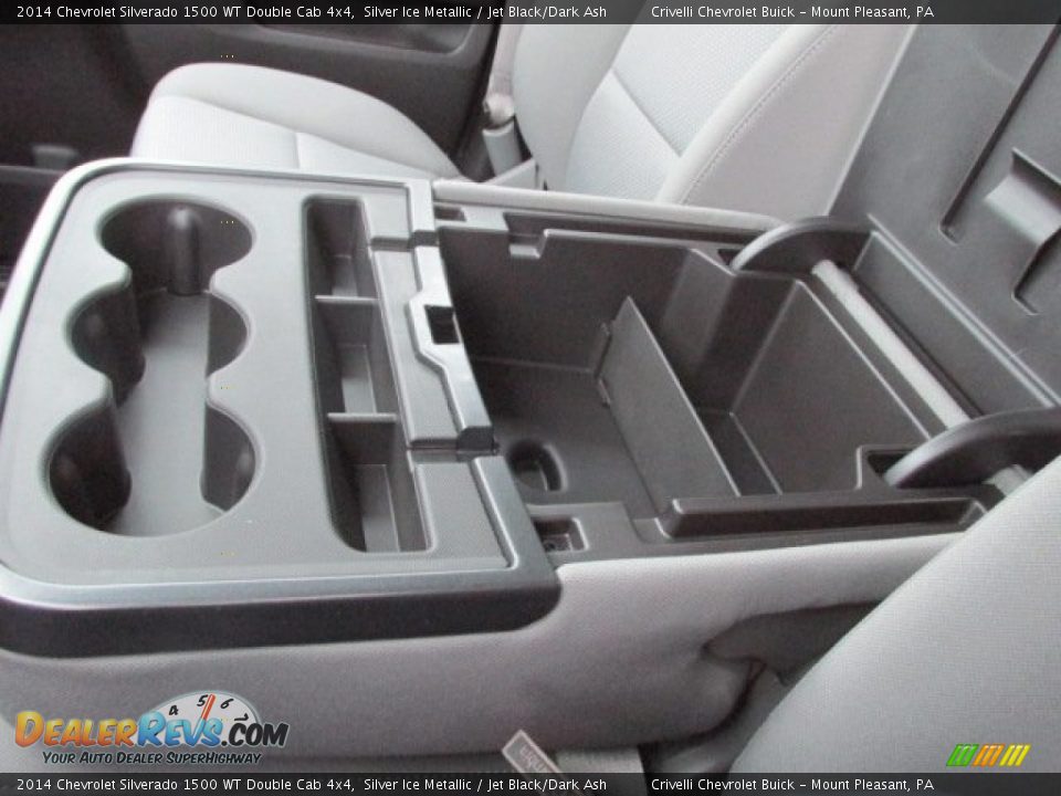 2014 Chevrolet Silverado 1500 WT Double Cab 4x4 Silver Ice Metallic / Jet Black/Dark Ash Photo #12