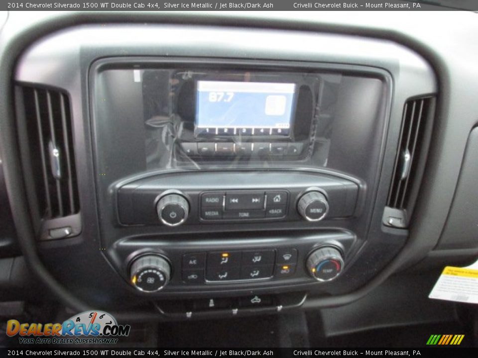 2014 Chevrolet Silverado 1500 WT Double Cab 4x4 Silver Ice Metallic / Jet Black/Dark Ash Photo #13