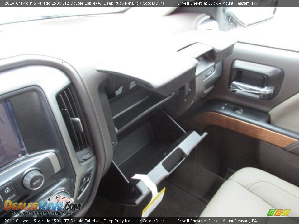 2014 Chevrolet Silverado 1500 LTZ Double Cab 4x4 Deep Ruby Metallic / Cocoa/Dune Photo #22