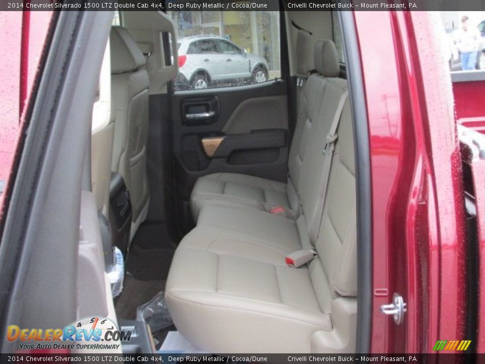 2014 Chevrolet Silverado 1500 LTZ Double Cab 4x4 Deep Ruby Metallic / Cocoa/Dune Photo #23