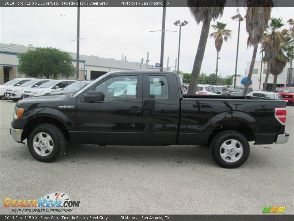 2014 Ford F150 XL SuperCab Tuxedo Black / Steel Grey Photo #1