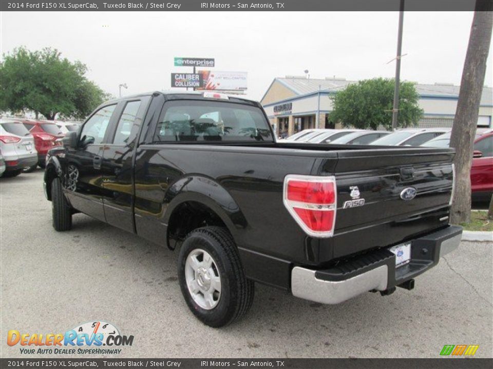 2014 Ford F150 XL SuperCab Tuxedo Black / Steel Grey Photo #3