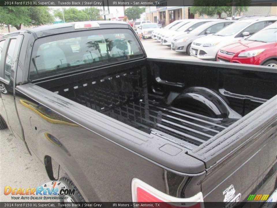 2014 Ford F150 XL SuperCab Tuxedo Black / Steel Grey Photo #4