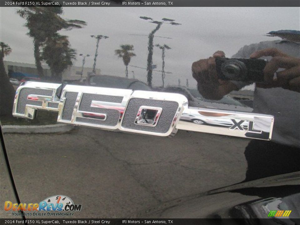 2014 Ford F150 XL SuperCab Tuxedo Black / Steel Grey Photo #8