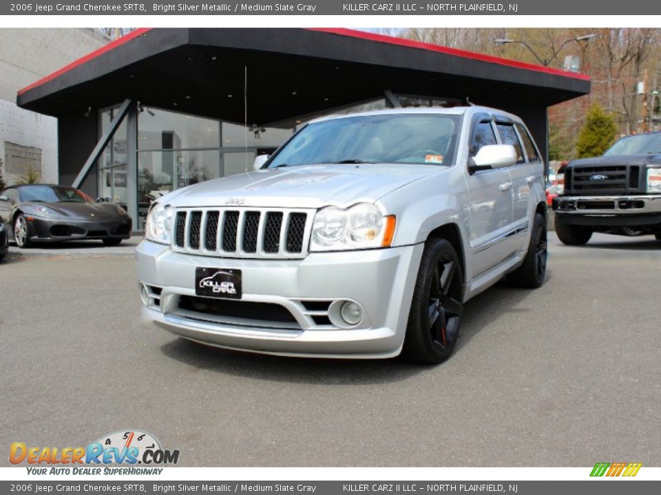 2006 Jeep Grand Cherokee SRT8 Bright Silver Metallic / Medium Slate Gray Photo #3