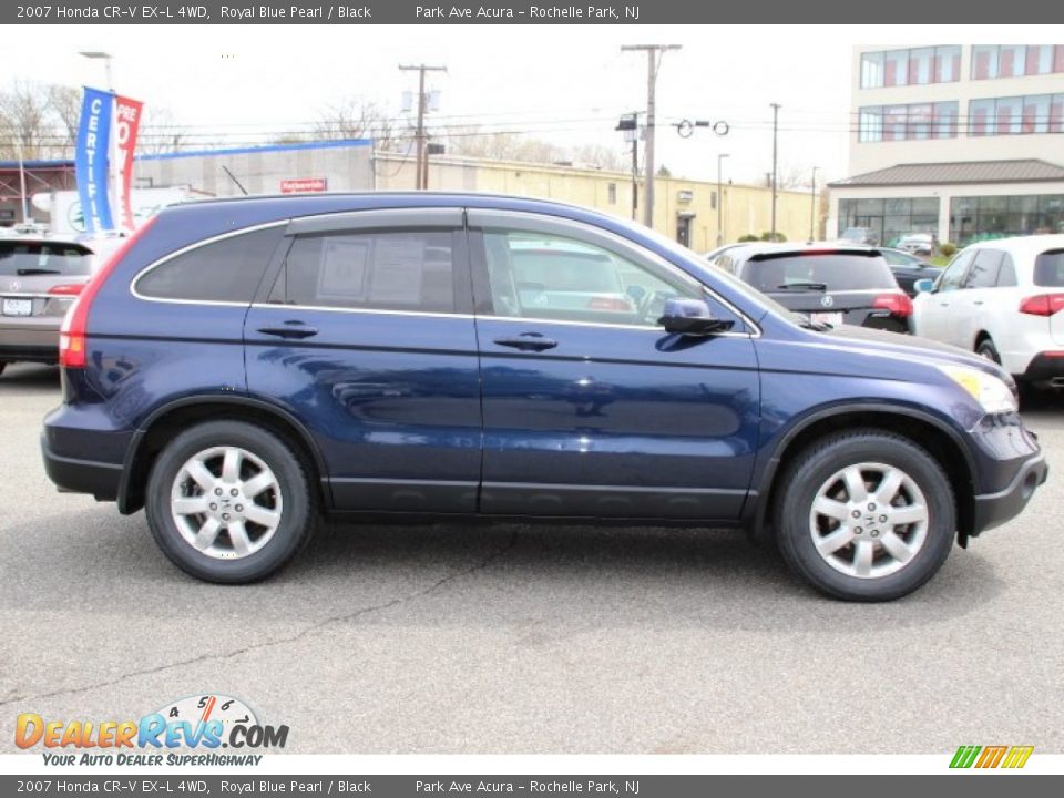 2007 Honda CR-V EX-L 4WD Royal Blue Pearl / Black Photo #2