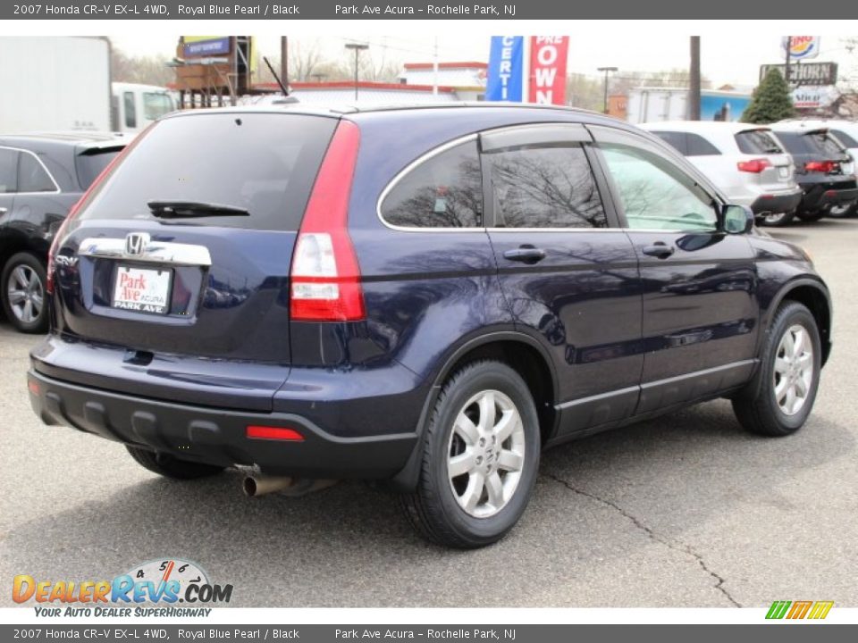 2007 Honda CR-V EX-L 4WD Royal Blue Pearl / Black Photo #3