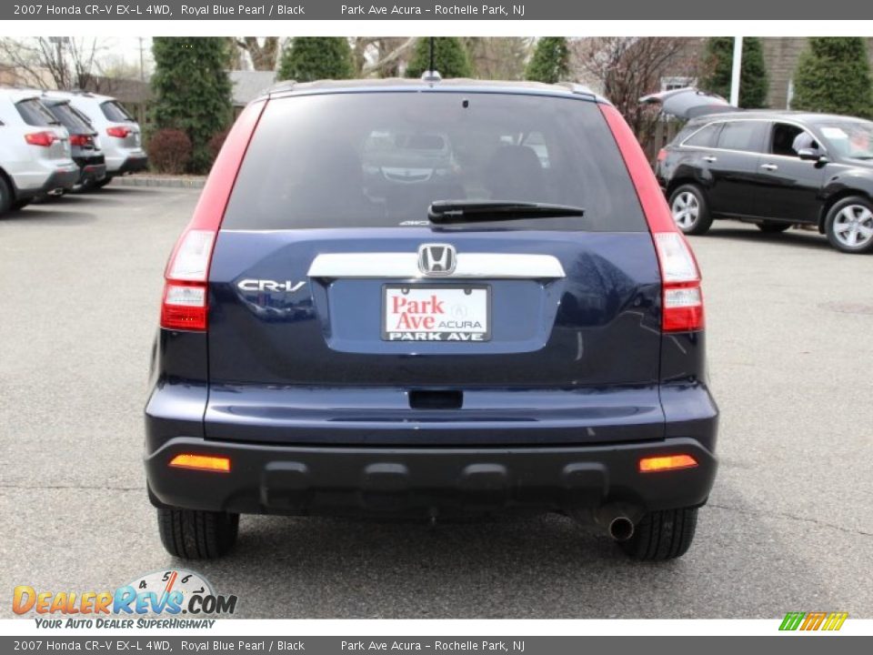 2007 Honda CR-V EX-L 4WD Royal Blue Pearl / Black Photo #4