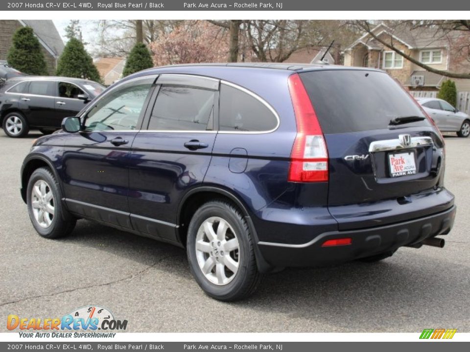 2007 Honda CR-V EX-L 4WD Royal Blue Pearl / Black Photo #5