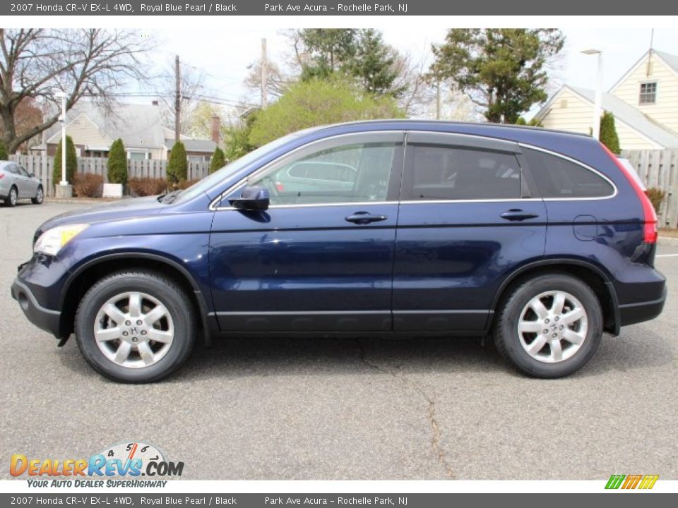 2007 Honda CR-V EX-L 4WD Royal Blue Pearl / Black Photo #6