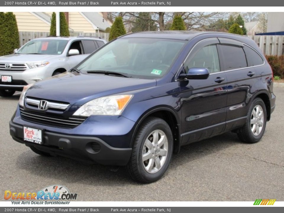 2007 Honda CR-V EX-L 4WD Royal Blue Pearl / Black Photo #7