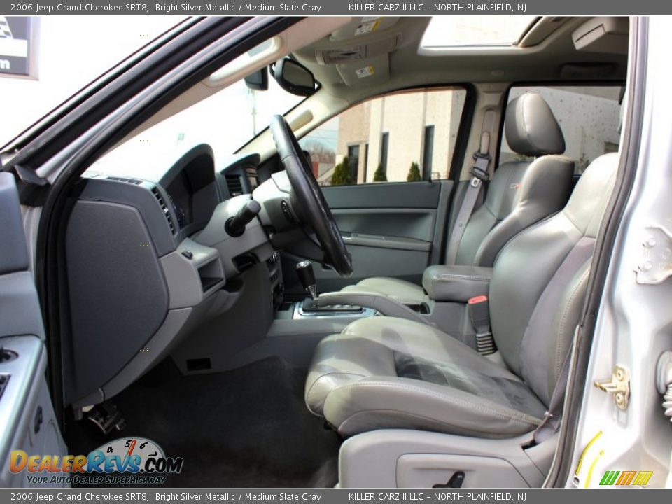 2006 Jeep Grand Cherokee SRT8 Bright Silver Metallic / Medium Slate Gray Photo #13