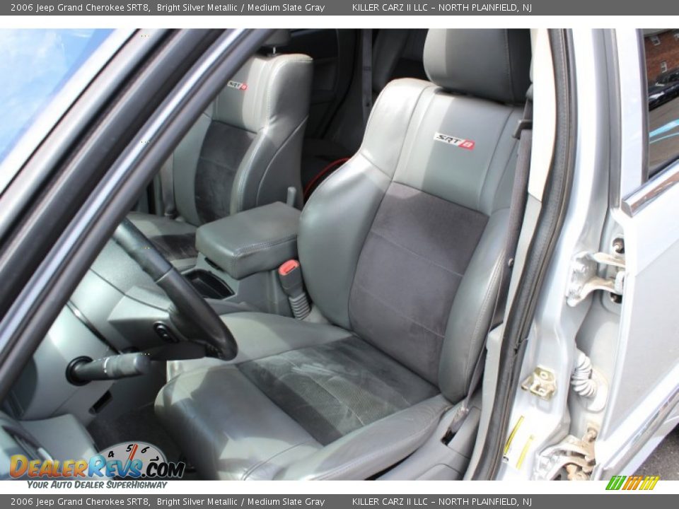 2006 Jeep Grand Cherokee SRT8 Bright Silver Metallic / Medium Slate Gray Photo #14