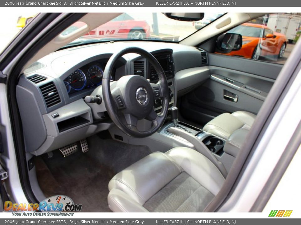 2006 Jeep Grand Cherokee SRT8 Bright Silver Metallic / Medium Slate Gray Photo #15