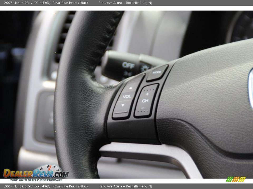 2007 Honda CR-V EX-L 4WD Royal Blue Pearl / Black Photo #17