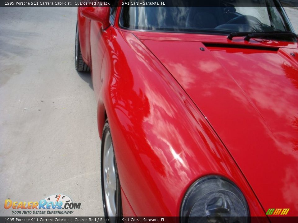 1995 Porsche 911 Carrera Cabriolet Guards Red / Black Photo #9