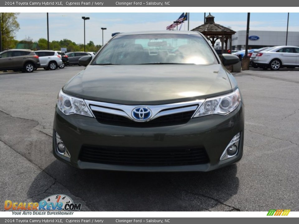2014 Toyota Camry Hybrid XLE Cypress Pearl / Ivory Photo #4