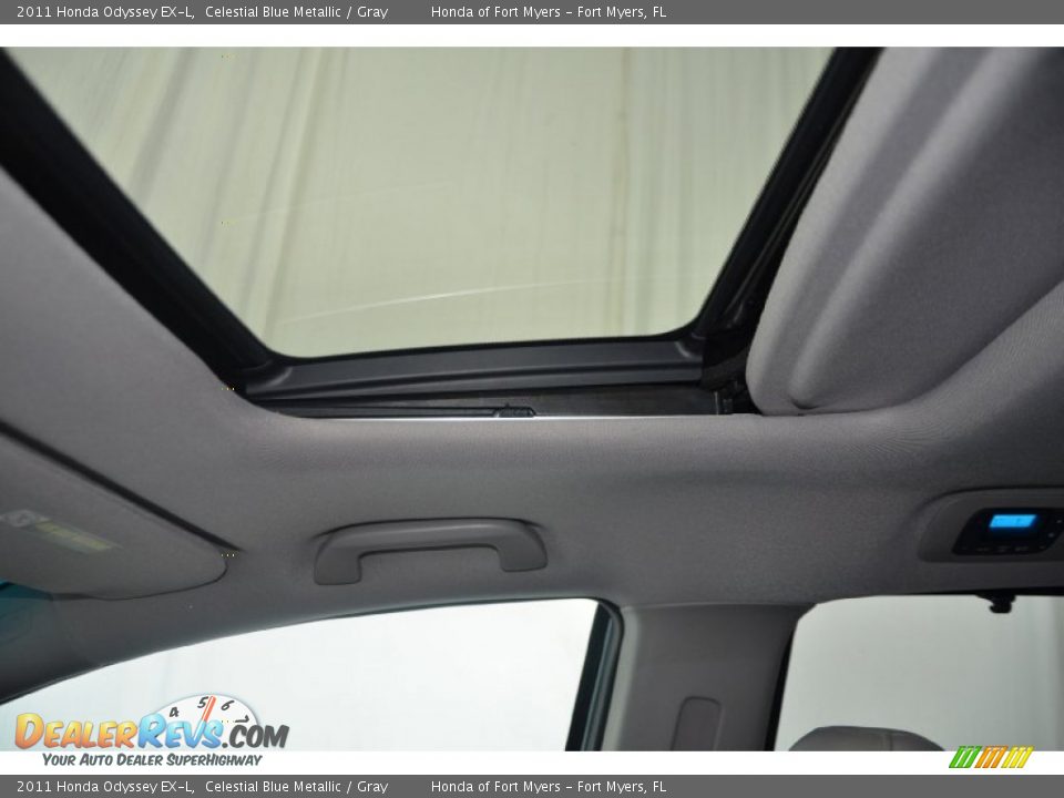 2011 Honda Odyssey EX-L Celestial Blue Metallic / Gray Photo #15