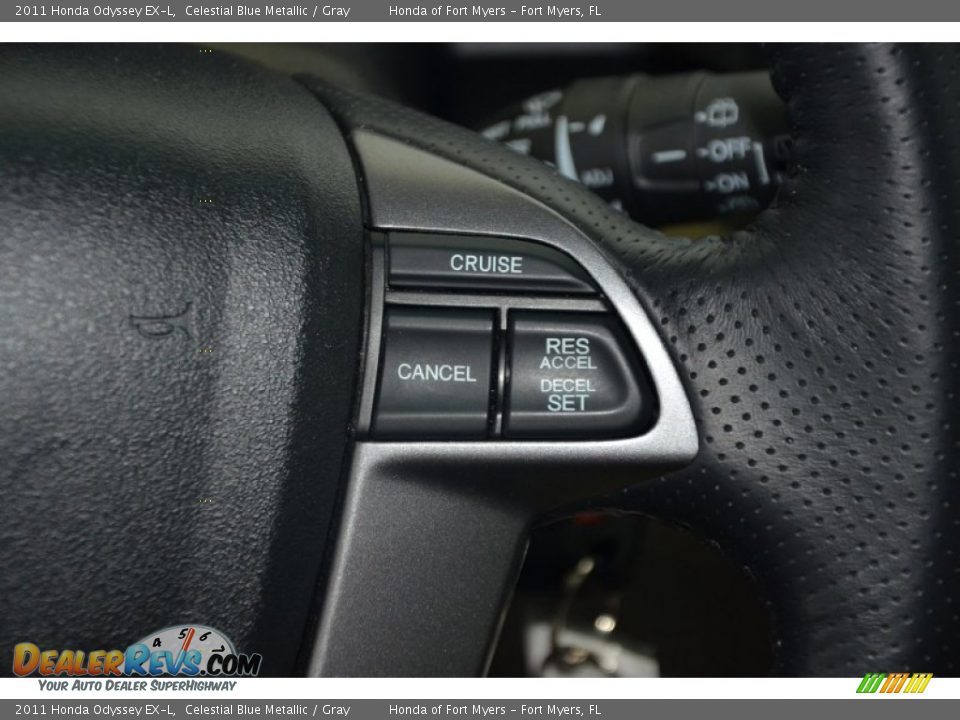 2011 Honda Odyssey EX-L Celestial Blue Metallic / Gray Photo #21