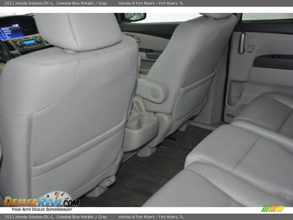 2011 Honda Odyssey EX-L Celestial Blue Metallic / Gray Photo #24