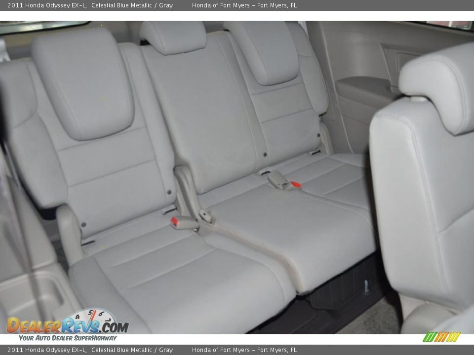 2011 Honda Odyssey EX-L Celestial Blue Metallic / Gray Photo #31