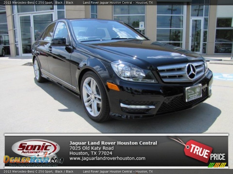2013 Mercedes-Benz C 250 Sport Black / Black Photo #1