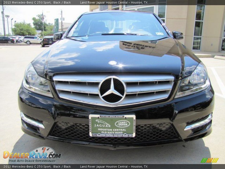 2013 Mercedes-Benz C 250 Sport Black / Black Photo #6
